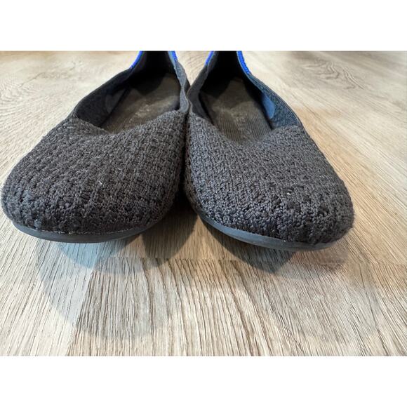 Rothy’s The Loafer in Black Honeycomb Size 7 Classic Knit Flats - Picture 2 of 5